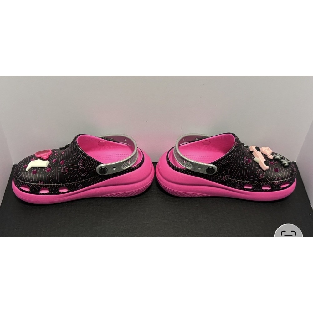 Crocs X Barbie Crush Platform Clog Limited Edition Black Pink, Women 7 / Men 5 - Picture 9 of 11
